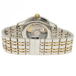 Tissot White Gold-Plated Stainless Steel Carson Men's Wristwatch 40MM