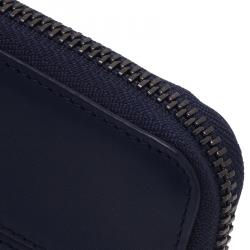 Tod's Two Tone Leather Zip-Around Compact Wallet 