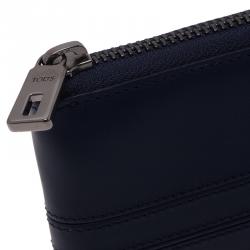 Tod's Two Tone Leather Zip-Around Compact Wallet 
