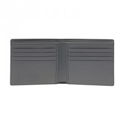 Tod's Grey Leather Compact Bifold  Wallet 