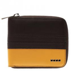 Tod's Two Tone Leather Zip Around Wallet 