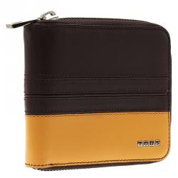 Tod's Two Tone Leather Zip Around Wallet 