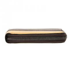 Tod's Two Tone Leather Zip Around Wallet 