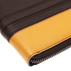 Tod's Two Tone Leather Zip Around Wallet 