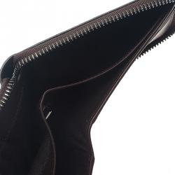 Tod's Two Tone Leather Zip Around Wallet 