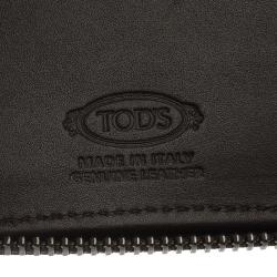 Tod's Two Tone Leather Zip Around Wallet