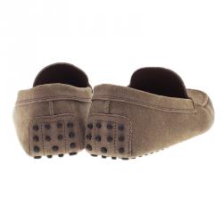 Pre Owned حذاء لوفرز تودز سويدي بني مقاس 42.5