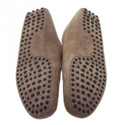 Pre Owned حذاء لوفرز تودز سويدي بني مقاس 42.5