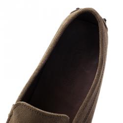 Pre Owned حذاء لوفرز تودز سويدي بني مقاس 42.5