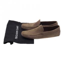 Pre Owned حذاء لوفرز تودز سويدي بني مقاس 42.5