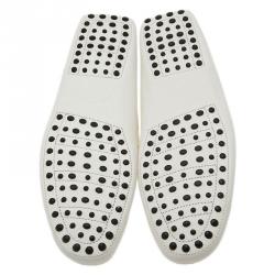 Pre Owned Tod's White Leather Loafers Size 44