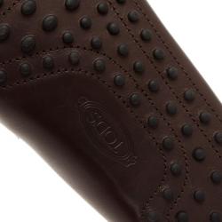 Pre Owned حذاء تودز لوفرز جلد بني بإبزيم لجام الحصان مقاس 44