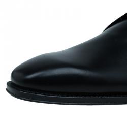 Pre Owned Tod's Black Leather Lace Up Derby Size 46