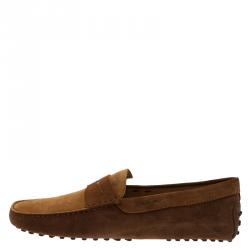 مملوكة مسبقًا حذاء لوفرز تودز بيني سويدي لونين مقاس 42.5