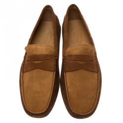 مملوكة مسبقًا حذاء لوفرز تودز بيني سويدي لونين مقاس 42.5