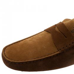 مملوكة مسبقًا حذاء لوفرز تودز بيني سويدي لونين مقاس 42.5