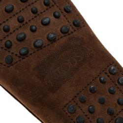 مملوكة مسبقًا حذاء لوفرز تودز بيني سويدي لونين مقاس 42.5