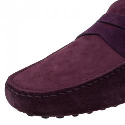 Pre Owned حذاء بيني لوفرز تودز سويدي ثنائي اللون ونوبوك مقاس 43