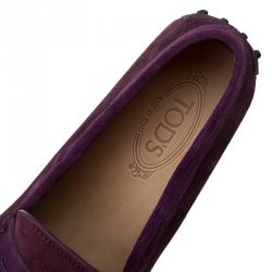 Pre Owned حذاء بيني لوفرز تودز سويدي ثنائي اللون ونوبوك مقاس 43