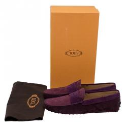 Pre Owned حذاء بيني لوفرز تودز سويدي ثنائي اللون ونوبوك مقاس 43