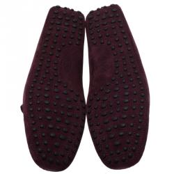 Pre Owned لوفرز تودز فيونكة سويدي عنابي مقاس 42.5