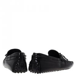 مملوكة مسبقًا Tod's Brown Patent Bow Loafers Size 42.5