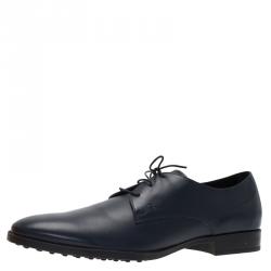 Tod's Blue Leather Oxfords Size 45.5