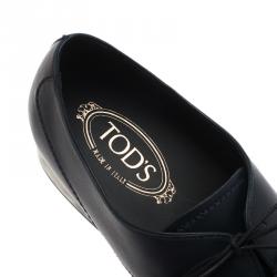 Tod's Blue Leather Oxfords Size 45.5
