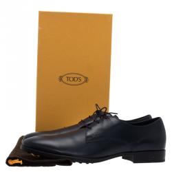 Tod's Blue Leather Oxfords Size 45.5