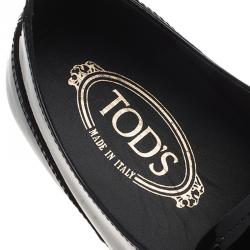 Tod's Black Patent Monk Strap Shoes Size 44