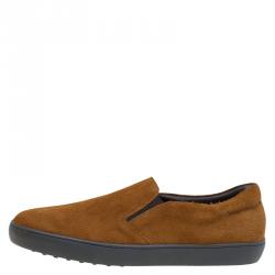 Tod's Brown Suede Skate Sneakers Size 44
