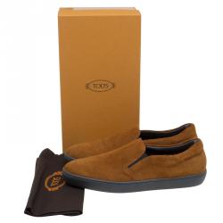 Tod's Brown Suede Skate Sneakers Size 44