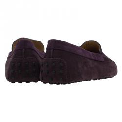 مملوكة مسبقًا حذاء بيني لوفرز تودز سويدي أرجواني و جلد مقاس 46