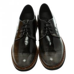 Tod's Black Leather Lace Up Derby Size 47