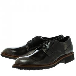 Tod's Black Leather Lace Up Derby Size 47