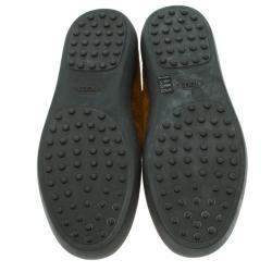 Pre Owned حذاء رياضي تودز سويدي بني سليب-أون مقاس 42.5