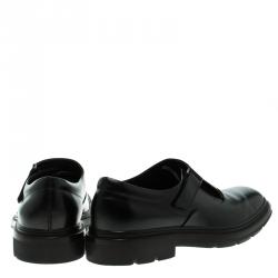 Tod's Black Leather Monk Strap Shoes Size 43