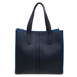 Tod's Black Leather Script Tote
