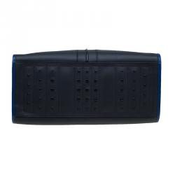 Tod's Black Leather Script Tote