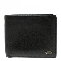 Tod's Black Leather BiFold Wallet