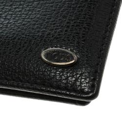 Tod's Black Leather BiFold Wallet