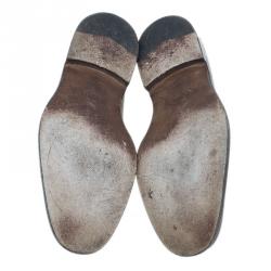 Pre Owned حذاء تودز بيني لوفرز جلد بني مقاس 41