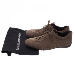 Pre Owned حذاء رياضي تودز سويدي بني مقاس 42.5