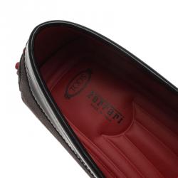 مملوكة مسبقًا Tod's for Ferrari Grey Suede Loafers Size 41.5