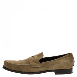 Pre Owned J.P Tod's Brown Suede Penny Loafers Size 44