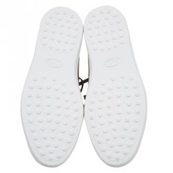 مملوكة مسبقًا Tod's Green Leather Sneakers Size 40