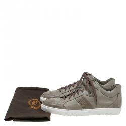 مملوكة مسبقًا Tod's Green Leather Sneakers Size 40