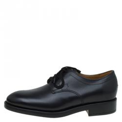 Tod's Black Leather Lace Up Oxfords Size 40