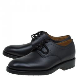 Tod's Black Leather Lace Up Oxfords Size 40