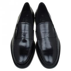 مملوكة مسبقًا Tod's Black Leather Penny Loafers Size 40